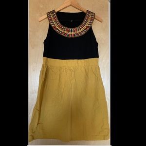 Black and yellow dress